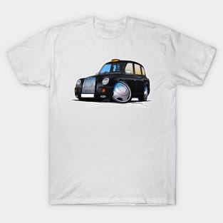 London TX4 Taxi Cab Black T-Shirt